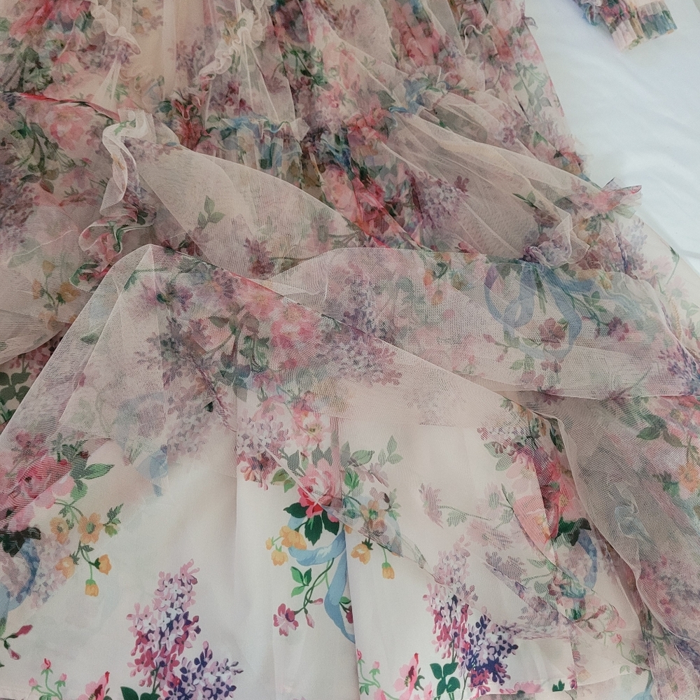 Floral Long Sleeve Maxi Dress - Picture 5 of 10